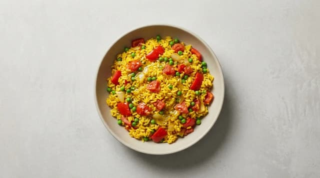 Paella warzywna z szafranem