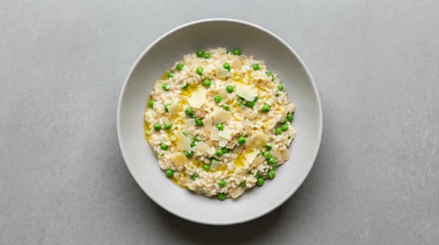 Risotto cytrynowe z groszkiem