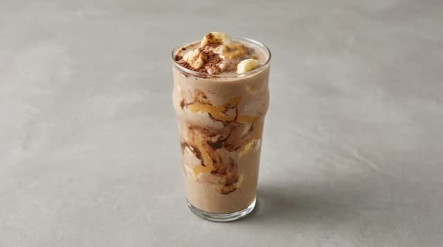 Koktajl bananowo-kakaowy na napoju sojowym