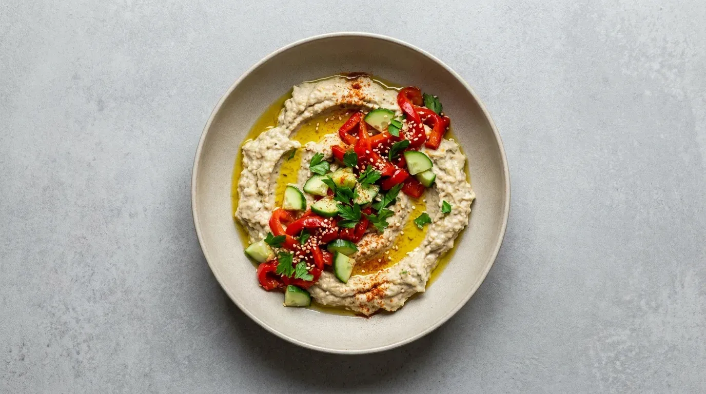 Baba ganoush z warzywami