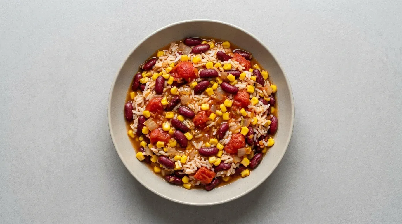 Chili sin carne z ryżem