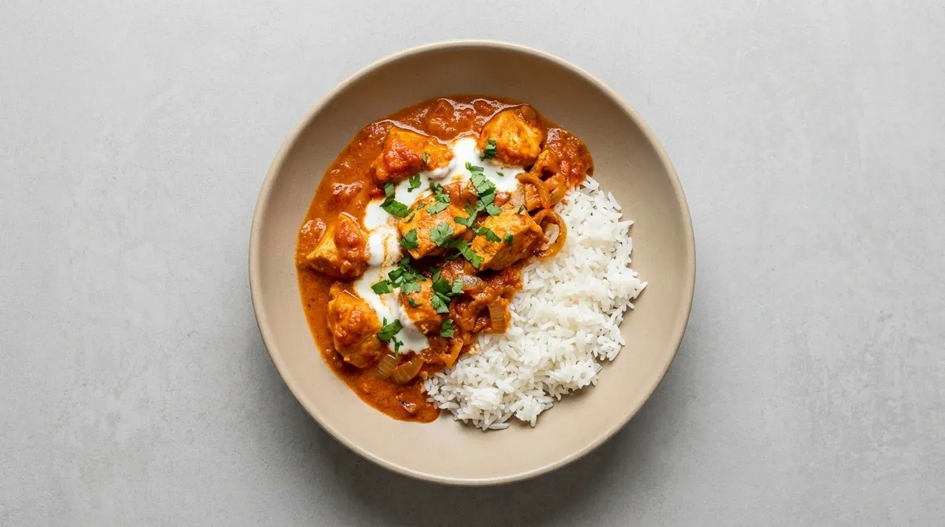 Kurczak tikka masala z ryżem