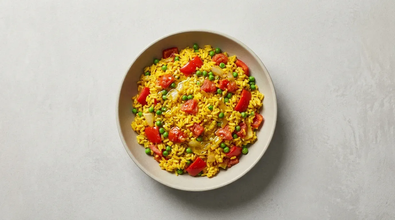 Paella warzywna z szafranem