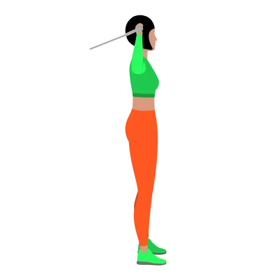 Rotacja wewnętrzna barku z wyciągiem (90 stopni)